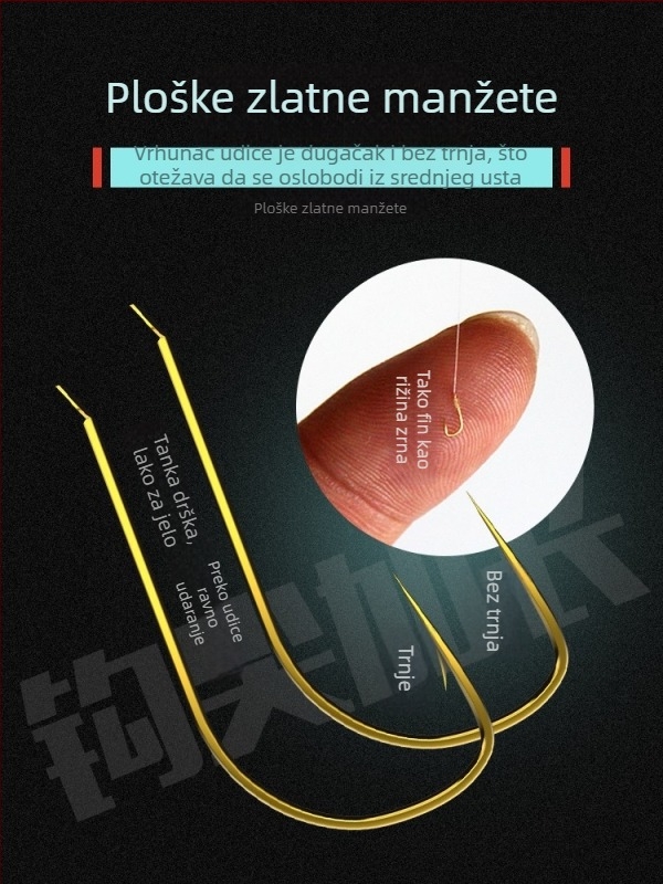 Set ribarske linije za potok s plutom od sedam zvjezdica i tri perle, najlonsko vlakno