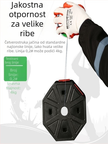 Linj za ribolov (pod-linija) – ultra-tanka, otporna na habanje PE; Materijal: PE; Snaga: Visoka; Kutija: 100 kom