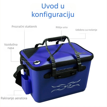 EVA Kanta Za Žive Ribe – Jednodiijelni Debeli Dizajn, Za Vanjsku Upotrebu