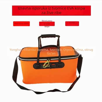 Sklopiva EVA kanta za ribolov, kvadratnog oblika, posuda za žive ribe, za vanjsku upotrebu