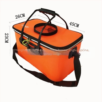 Sklopiva EVA kanta za ribolov, kvadratnog oblika, posuda za žive ribe, za vanjsku upotrebu