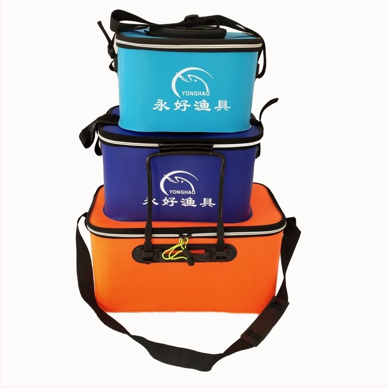 Sklopiva EVA kanta za ribolov, kvadratnog oblika, posuda za žive ribe, za vanjsku upotrebu