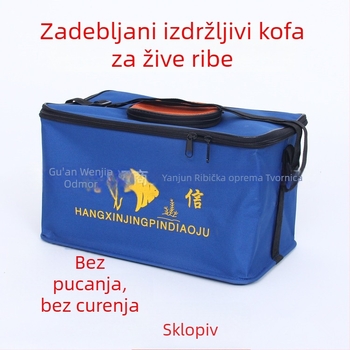 Yanjun Fishing Gear Platneno četverokutno sklopivo kofa za ribolov, montirana na automobil