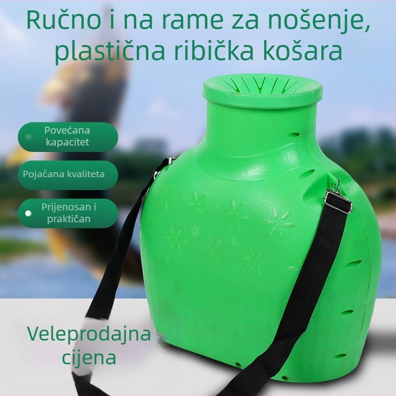 Velika plastična ribarska košara – za lov riba i drugih vodnih organizama — Marka: Jieling Fishing, Materijal: Drugo
