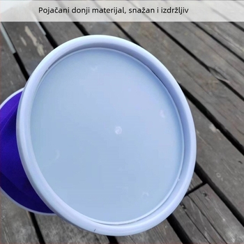 Okrugla platnena sklopiva kanta za vodu za pecanje, prijenosna automobilna kanta za ribolov