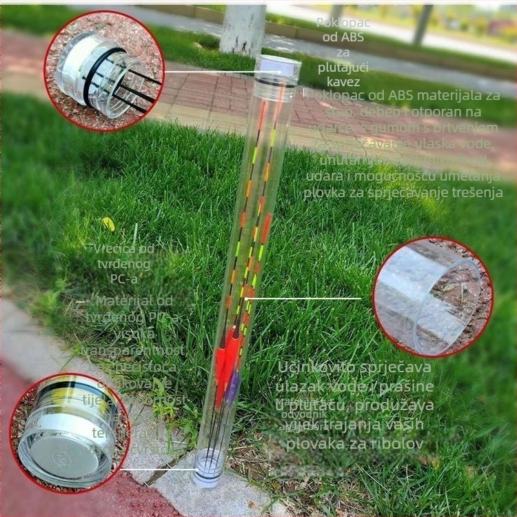 Plastične prozirne kante za ribolov – debeli, bez šavova – višestruka pakiranja