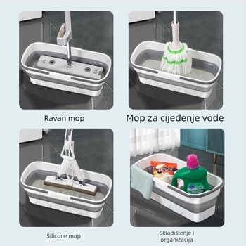 Plastična sklopiva četverokutna kanta za pranje automobila i ribolov