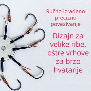 Set eksplozivnih ribolovnih udica s prevrnutom udicom, protiv zapetljavanja, za riječnu ribolov, brend Zonghengyu