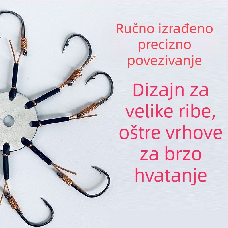Set eksplozivnih ribolovnih udica s prevrnutom udicom, protiv zapetljavanja, za riječnu ribolov, brend Zonghengyu
