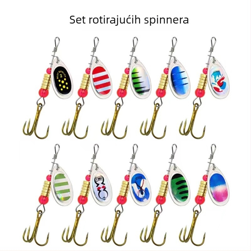 Okretna mamac s metalnim šljokicama, kompozitni set šljokica, 3,5 g, Jiacheng Fishing Gear