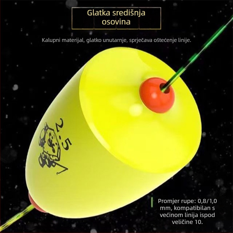 Jun Qi set plovaka za morski ribolov s ABS konstrukcijom i olovnim težištima