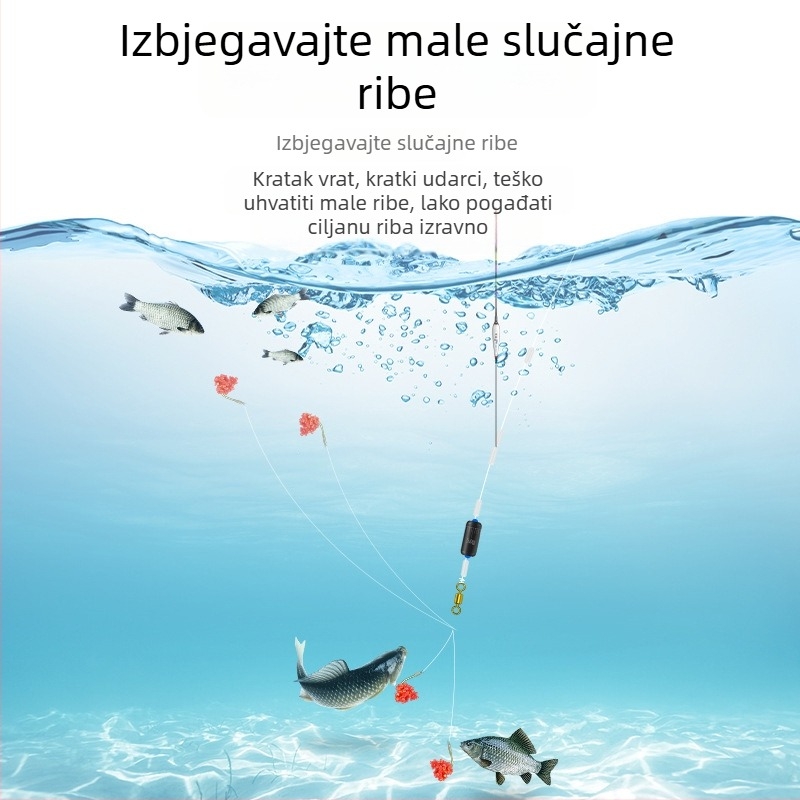 Set kuki s olovnom glavom, dvostrukim kukama i unaprijed vezanim leaderom