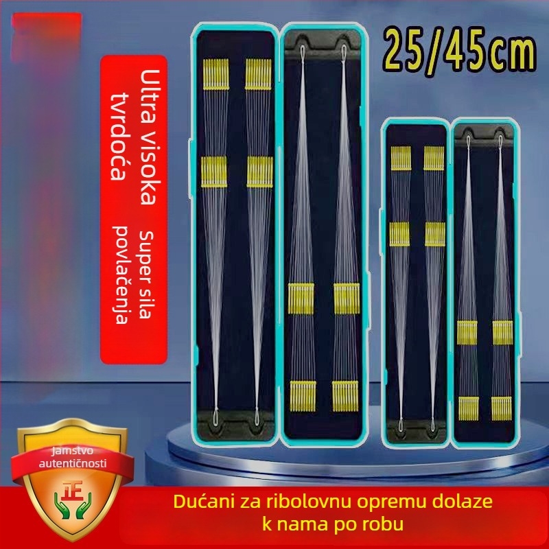 Set kuki s olovnom glavom, dvostrukim kukama i unaprijed vezanim leaderom