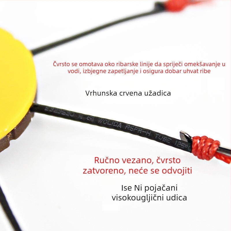 Flap udice set – protiv zaplitanja, protiv hvatanja, udice s 8 kandži, br. 14, 300 kom