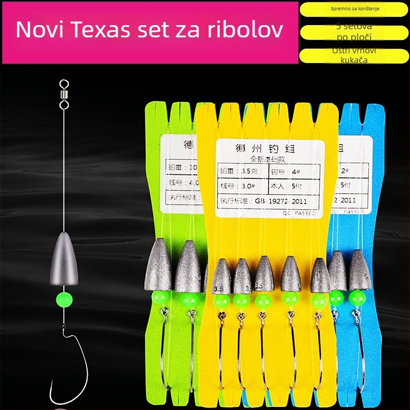 SAILW Crank kuka za ribolov – bodljikava, 500 komada, za jezero