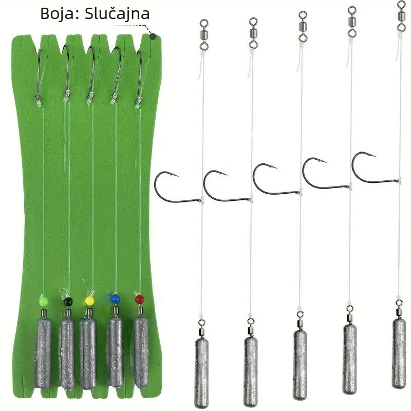 Invertirani set za ribolov s invertiranim udicom i dijelovima od olova i nehrđajućeg čelika (Podrijetlo: Kina; Materijali: olovo, nehrđajući čelik)