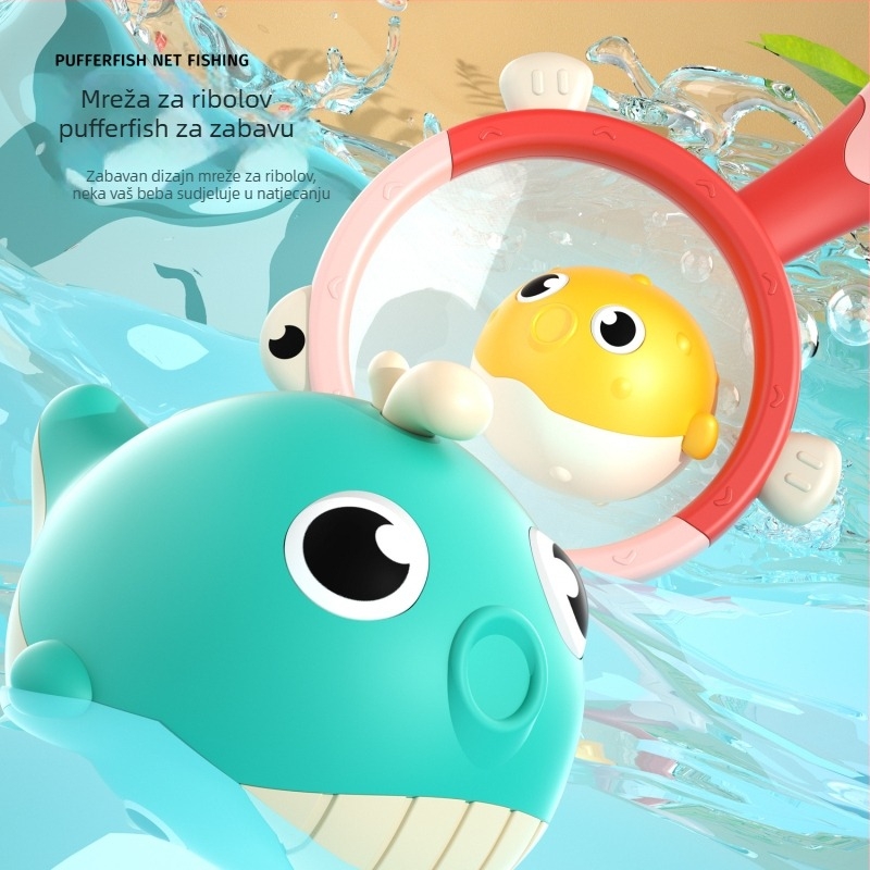 Igračka za kupanje za pecanje: svijetleće životinje s magnetskom štapom – plastika, za djecu 3–6 godina