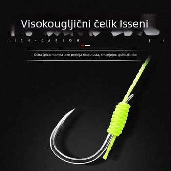 Eksplozivna udica – četverostruki set, protiv zaplitanja i protiv zapetljavanja za morski ribolov s broda