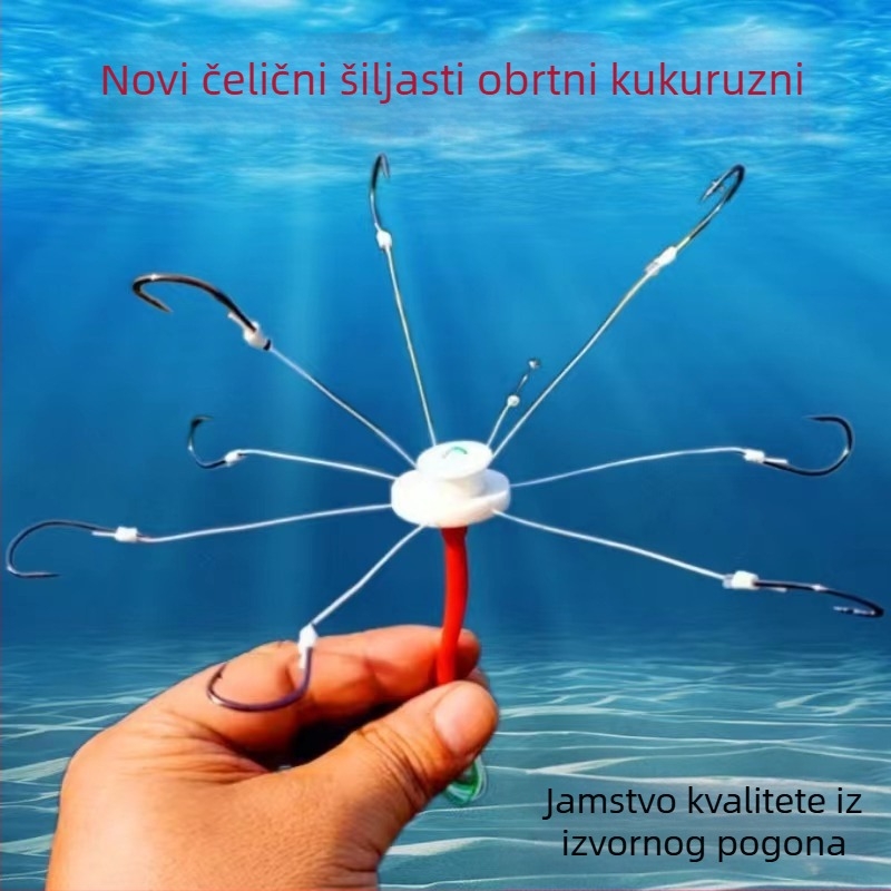 Eksplozivni set kuki za morski ribolov, dugi domet bacanja – višestruki, 100 komada, pogodno za velike ribe