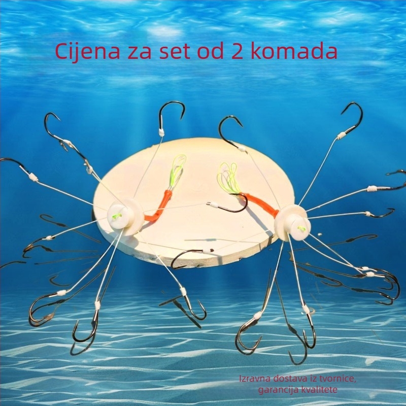 Eksplozivni set kuki za morski ribolov, dugi domet bacanja – višestruki, 100 komada, pogodno za velike ribe