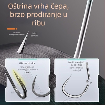 Set ribarskih udica – dvostruka udica, ručno vezena, sprječavanje zaplitanja, komplet (Hemei ribolovni pribor)