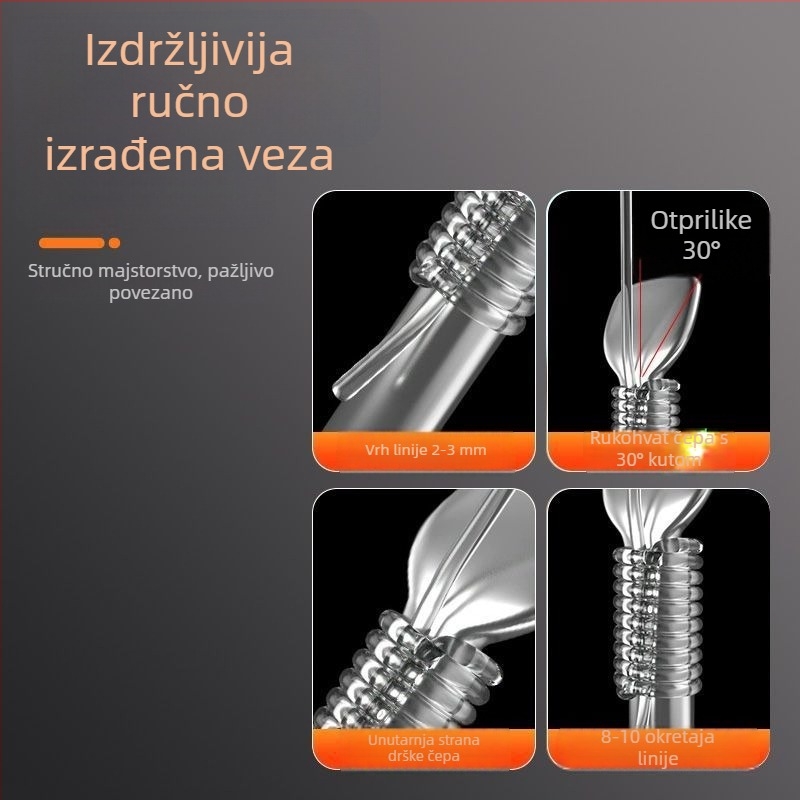 Set ribarskih udica – dvostruka udica, ručno vezena, sprječavanje zaplitanja, komplet (Hemei ribolovni pribor)