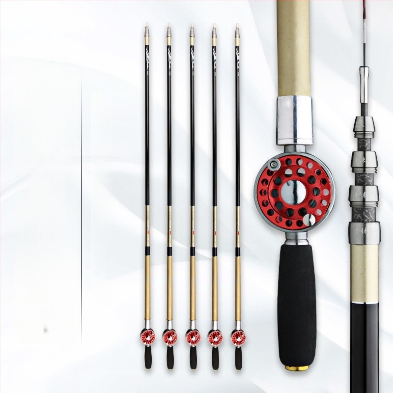 Ribolovni štap s kotačićima, višenamjenski, prednje bacanje, visoko ugljični karbonski materijal