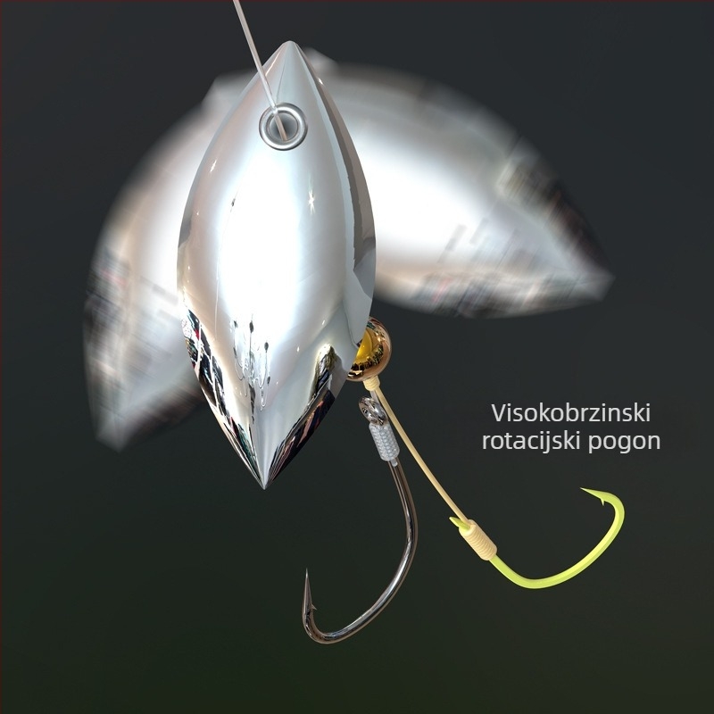 Set udica za ribolov s dvostrukom udicom i blistavim mamcima