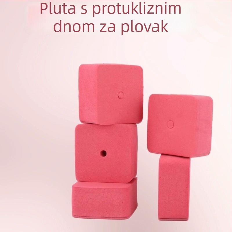 Crucian Carp & Bighead Carp Fishing Set with EVA Foam Buoys, Square Buoyancy Board, Buoyancy Block, Anti-Slip Float