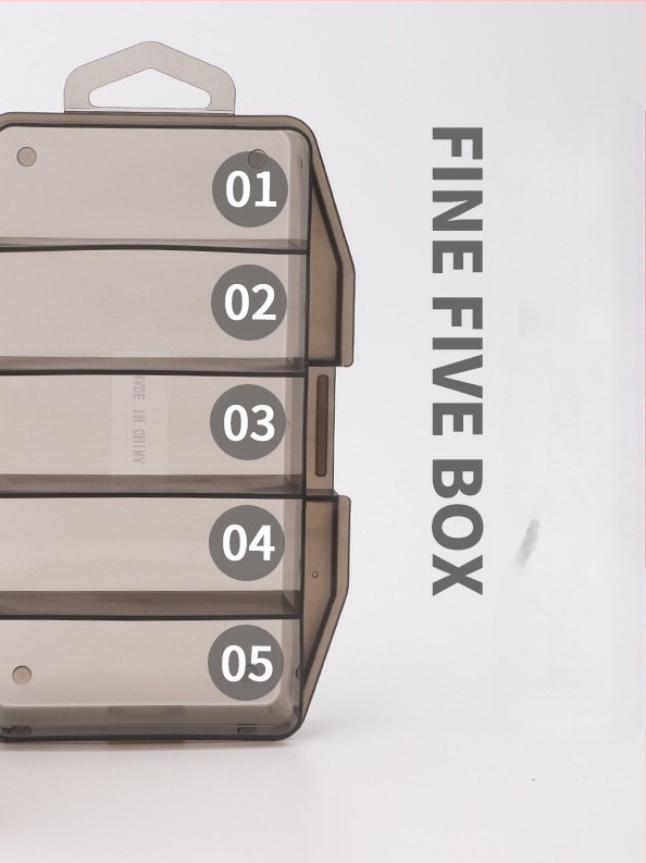 Kutija s pet odjeljaka za ribolovnu opremu i mamcima, PVC, Record Work