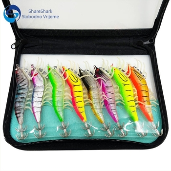 Kuka za lignje za morski ribolov sa svjetlećim fluorescencijskim učinkom — Brend SHARESHARK | Materijal: Consulting