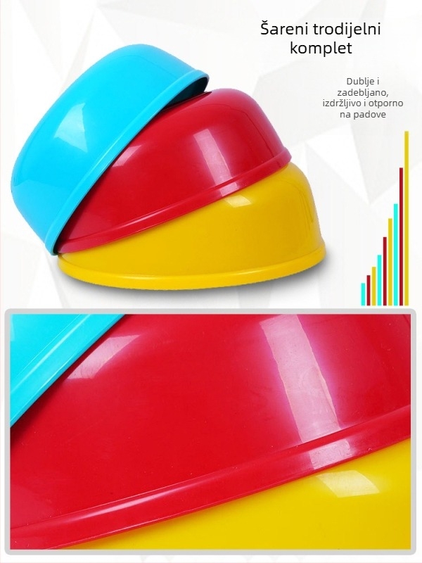 Misa za miješanje mamaca - trodijelni ABS set, Yushiro