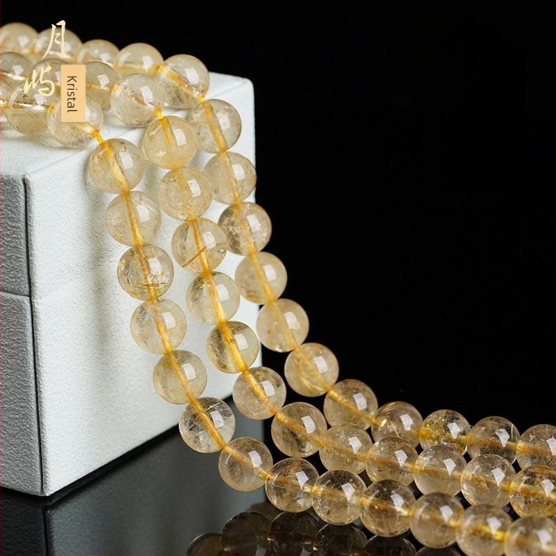 Slobodne perle – materijal: kristal kose; obrad: brušenje i poliranje; šifra proizvoda: Crystal long chain; uzorak: kružni