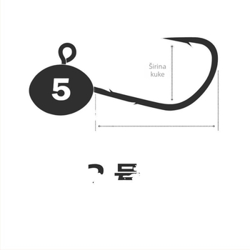 Unaprijeđeni set ribarskih udica s olovnim glavama i anti-snag dizajnom – udice bez bodlji za Mandarin fish, bass i Black Pit fish