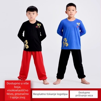 Tai Chi uniforma za djecu, unisex, pamukasto-poliesterska smjesa tkanine