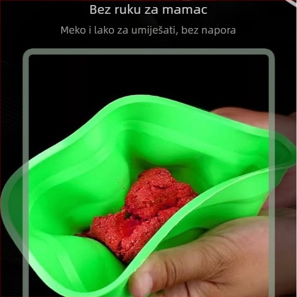 Posuda za miješanje mamaca za ribolov, prijenosna gumena posuda (Marka: Record Work; Podrijetlo: Kina; Materijal: Guma)