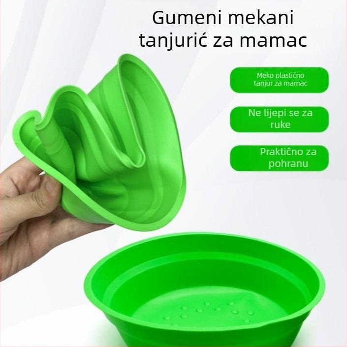 Posuda za miješanje mamaca za ribolov, prijenosna gumena posuda (Marka: Record Work; Podrijetlo: Kina; Materijal: Guma)