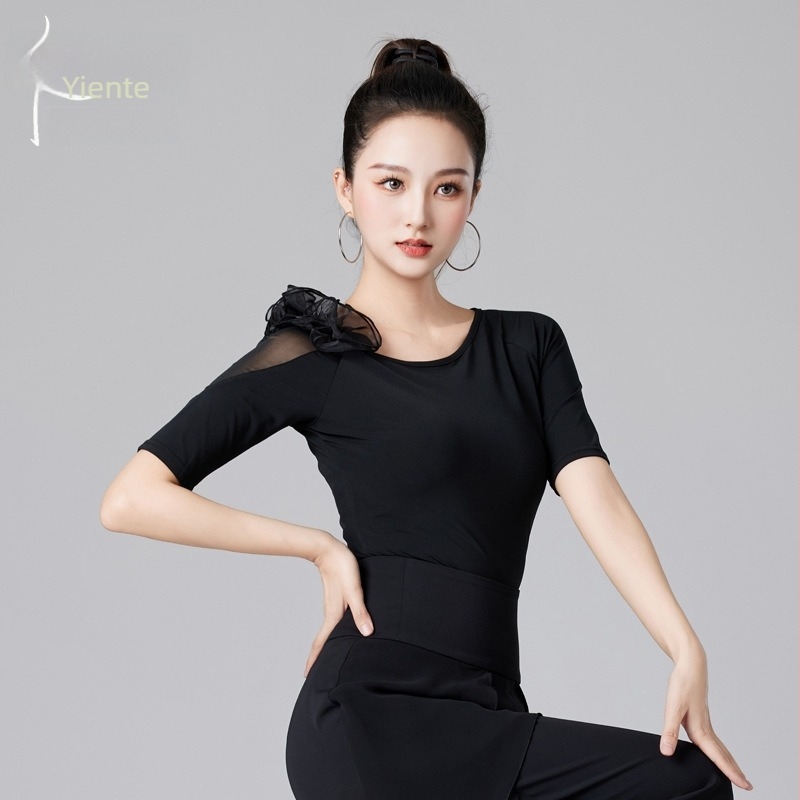 Ženski Latinski ples Top Ient, Pamuk-Poliester Smjesa, Poliester 90–95%, Ljeto 2024