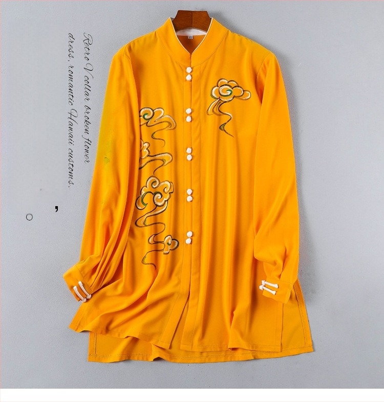 Tai Chi odjevni set, unisex, ručno crtani uzorak, poliester, južno-korejska konoplja, proljeće 2022