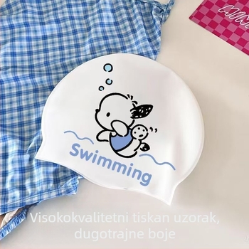 Odrasla silikonska kapa za plivanje s karikaturalnim uzorkom – na skladištu