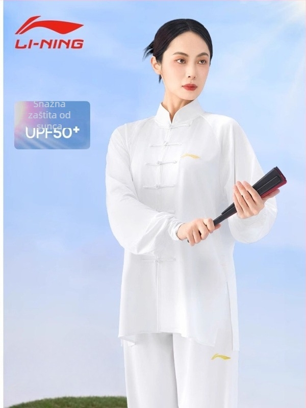 Li Ning Tai Chi kostim za trening s UV zaštitom, unisex odjeća za borilačke vještine, osamsekcijski Tai Chi kostim