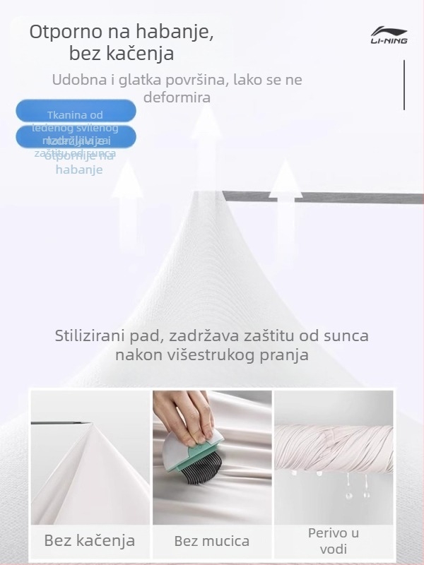 Li Ning Tai Chi kostim za trening s UV zaštitom, unisex odjeća za borilačke vještine, osamsekcijski Tai Chi kostim