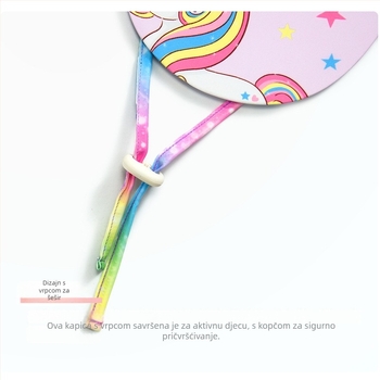 Hayesan Dječja najlon plivačka kapa s crtanim konjićem