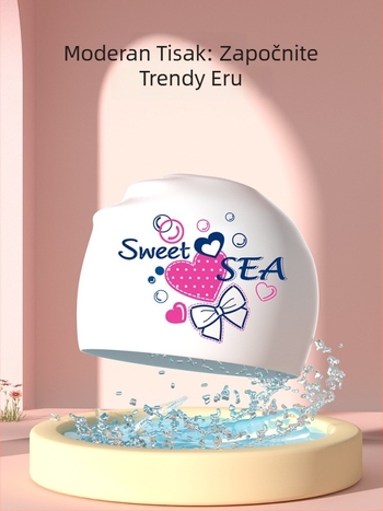 Silikon kapa za plivanje, s printom, za odrasle, za plivanje i vodene sportove, Podrijetlo Guangdong