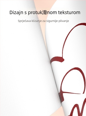 Silikonska kapa za plivanje za odrasle — uzorak s otiskom; pogodna za plivanje i vodene sportove