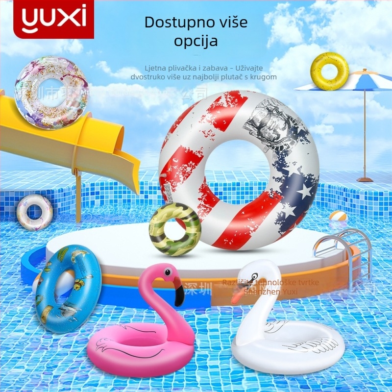 Dječji plivački prsten – debeli, otporan na prevrtanje, otporan na curenje, s otiskom PVC 0,25 mm, ekološki