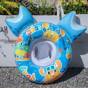 Dječji nadom plivački prsten u obliku karikature raka, karikatura dizajn, PVC debljina 20 mm, ekološki PVC, anti-prevrnuće