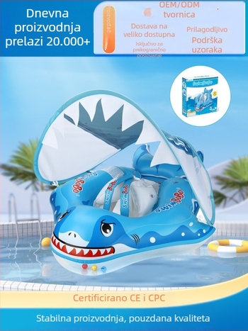 Swimbobo dječji plivački prsten od ekološkog PVC-a, debljina 0,35 mm, crtani uzorak, za bazene i vodne parkove