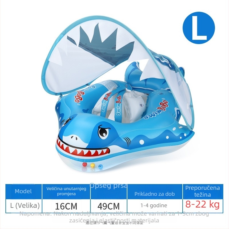 Swimbobo dječji plivački prsten od ekološkog PVC-a, debljina 0,35 mm, crtani uzorak, za bazene i vodne parkove