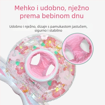 Plivački prsten za djecu, šarena slika sa štrasima, PVC 0,24 mm, ručno napuhivanje